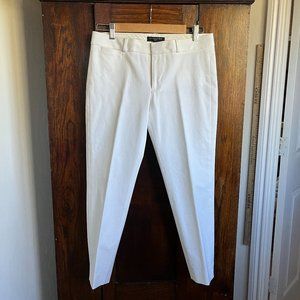 Banana Republic Womens Sloan White Slacks Size 6P, Ankle Length